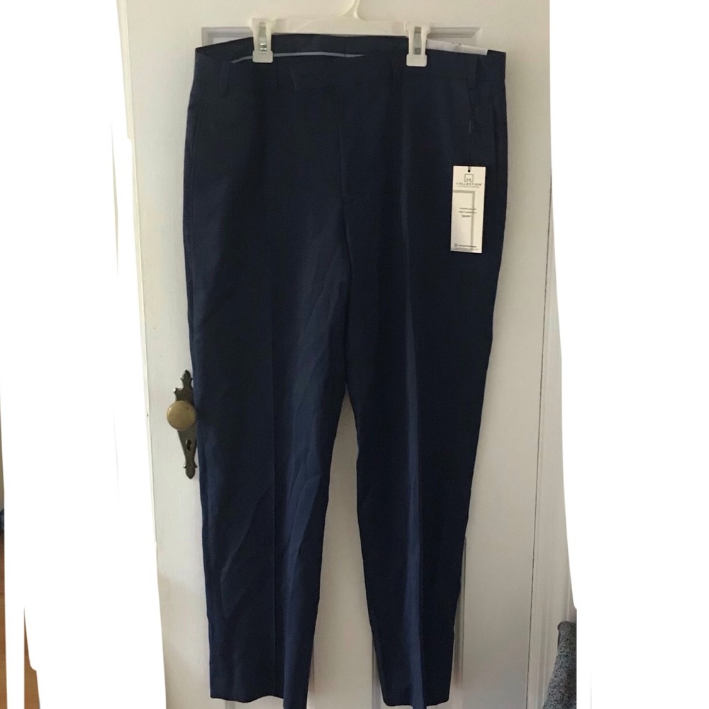 Michael Strahan navy blue pants